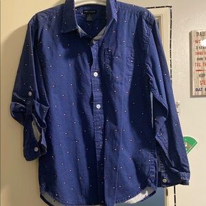 Tommy Hilfiger Blue Casual Button Down Shirt